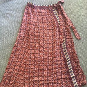 Jealous Tomato Maxi Skirt with side slit Size L **See description